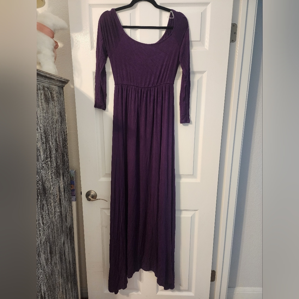 Pinkblush Purple Long Sleeve Dress - Picture 3 of 7
